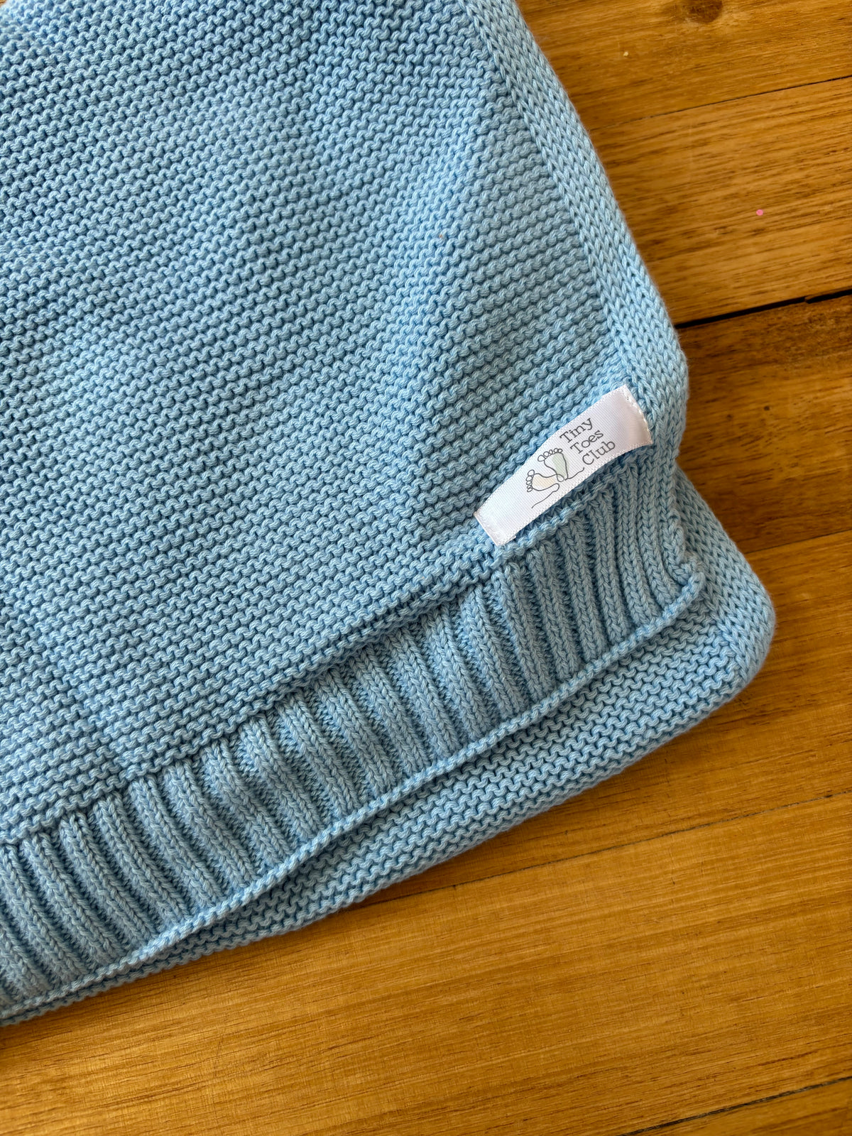 Baby Blankets - 100% Cotton - Sky Blue