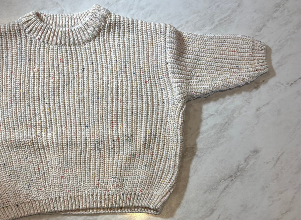 Speckled colour jumper