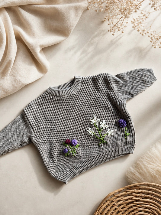 Personalised Market Garden Baby Jumper Ready-Made | 3–6 Months