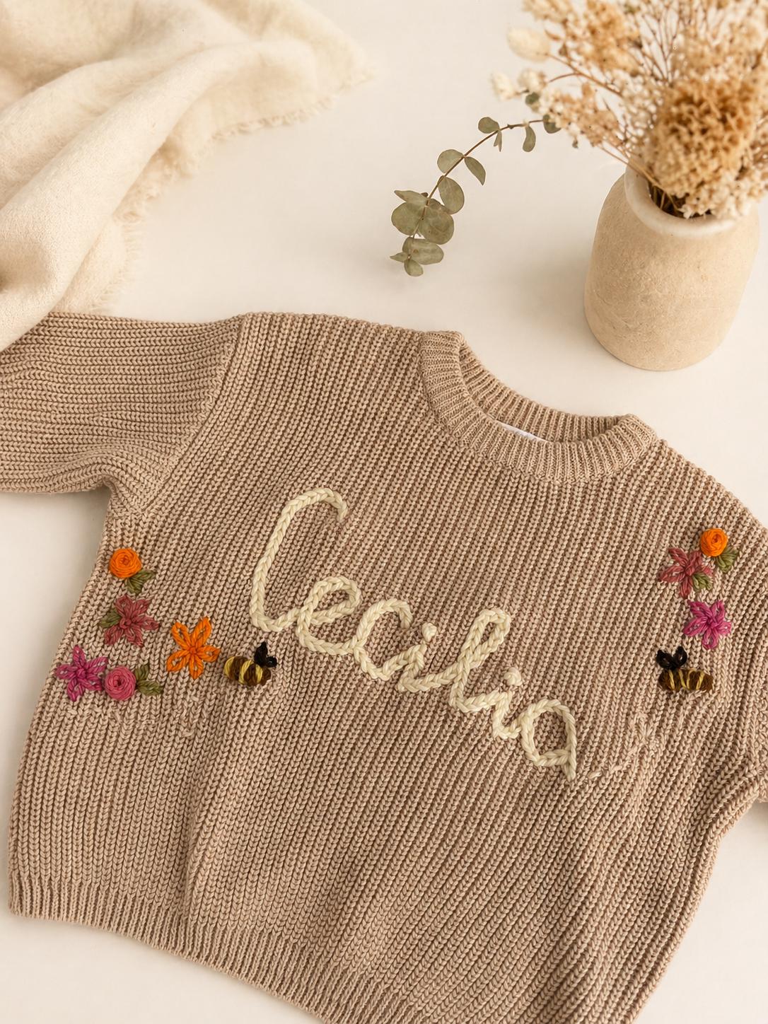 Personalised Name Embroidered Jumper - With Additions