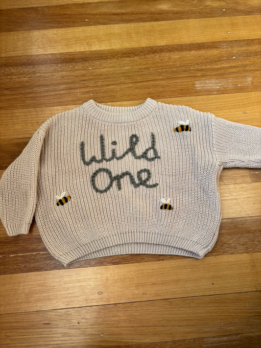 Ready-made Kids Personalised 'Wild One' Jumper | 6-9 Months