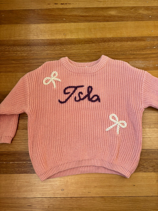 Ready-made Kids Personalised 'Isla' Jumper | 12-18 Months
