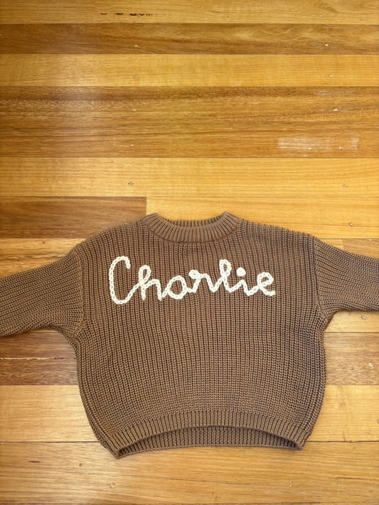 Ready-made Kids Personalised 'Charlie' Jumper | 3-6 Months