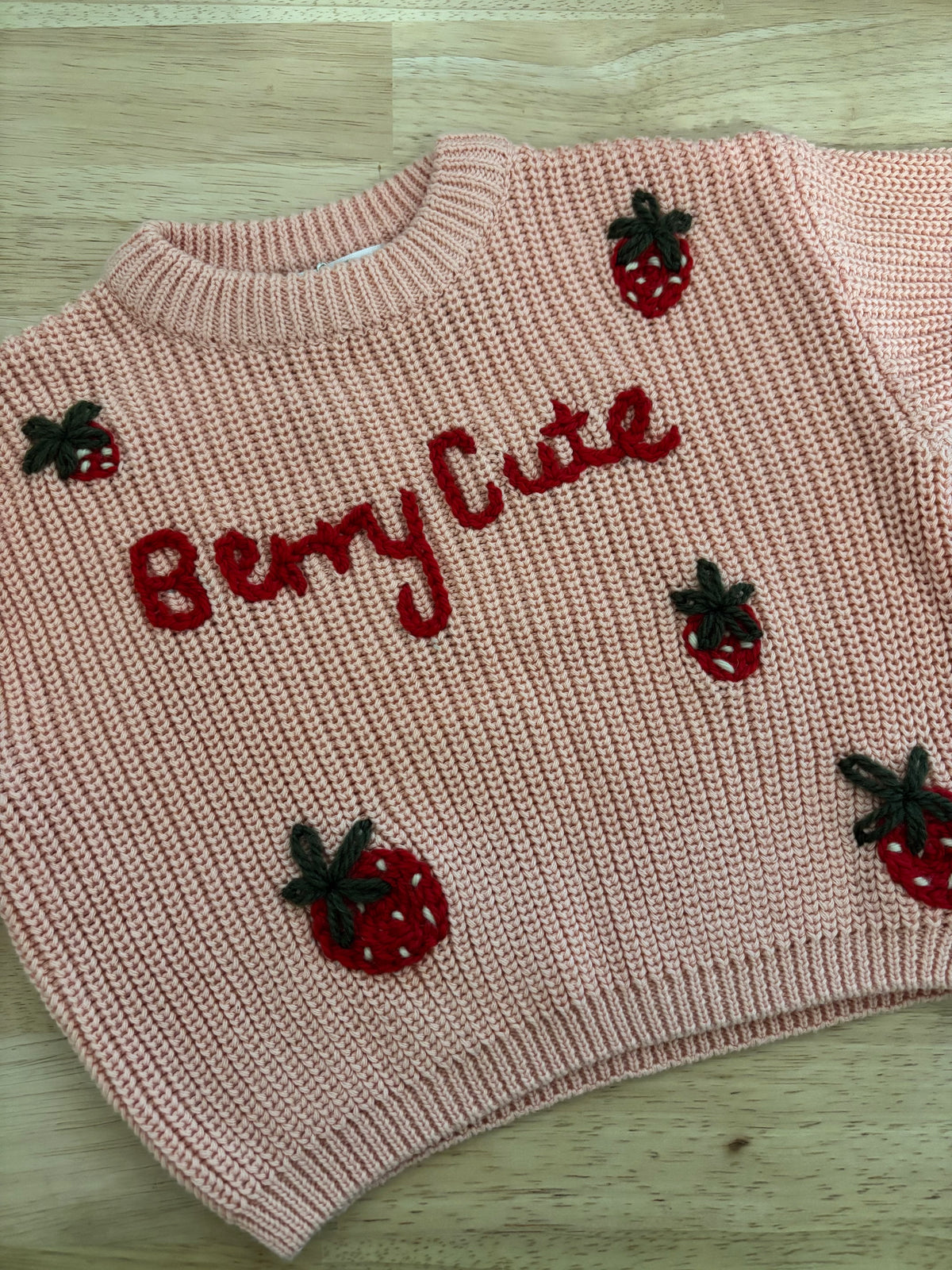 Ready-made Kids Personalised 'Berry Cute' Jumper | 3-6 Months
