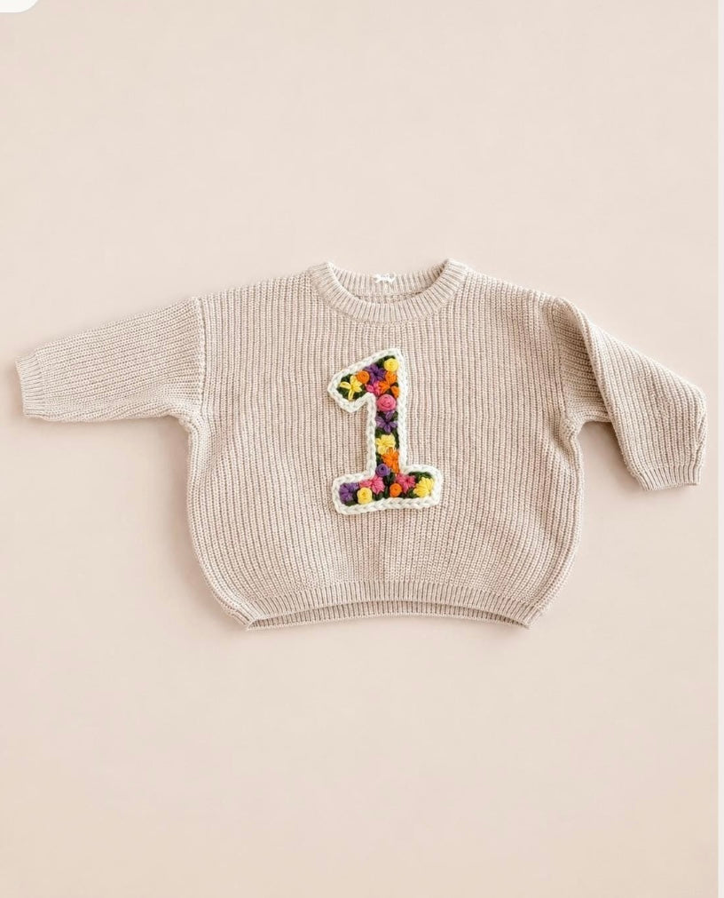 Ready-made Kids Personalised '1' Jumper | 12-18 Months