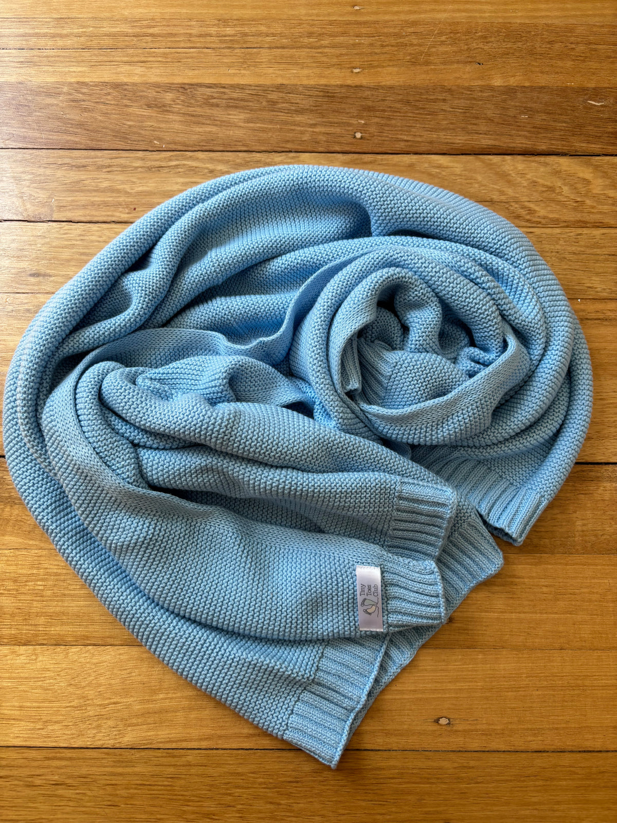 Baby Blankets - 100% Cotton - Sky Blue