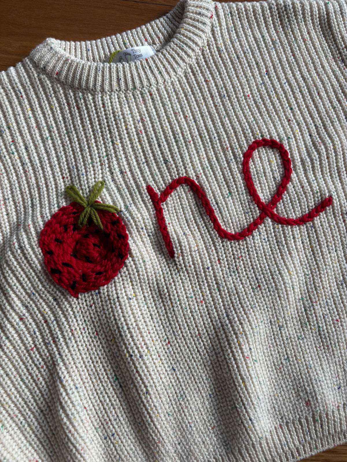 Ready-made Kids Personalised 'One' Berry Jumper | 12-18 Months