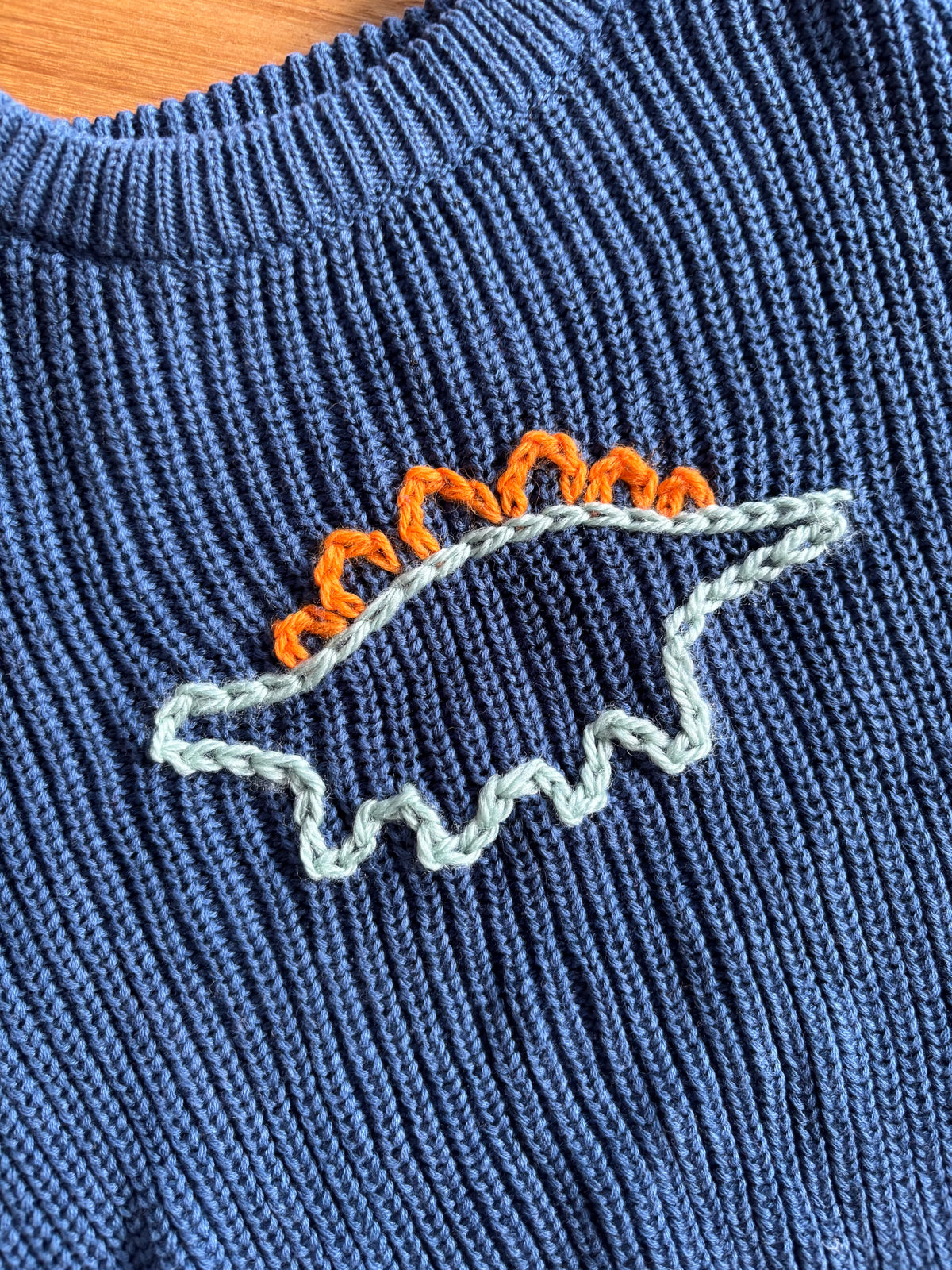 Ready-made Kids Personalised 'Dinosaur' Jumper | Size 6-9 Months