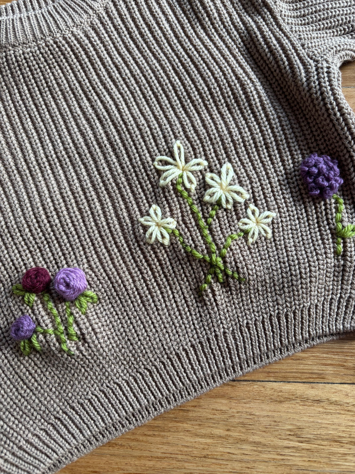 Ready-made Kids Personalised 'Market Garden' Jumper | Size 3-6 Months