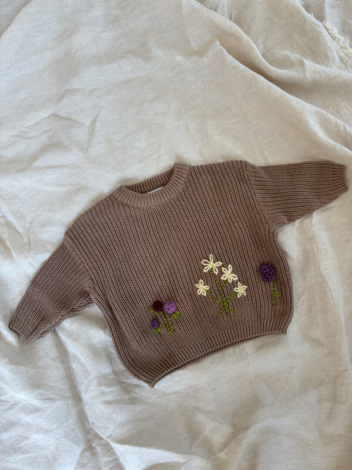 Ready-made Kids Personalised 'Market Garden' Jumper | Size 3-6 Months