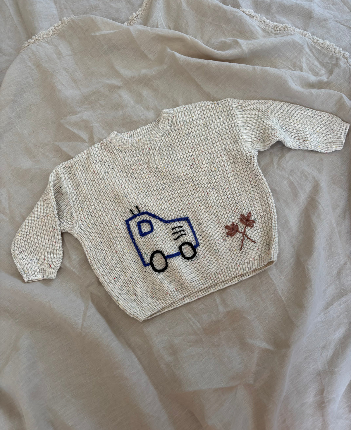 Ready-made Kids Personalised 'Tractor' Jumper | Size 12-18 Months