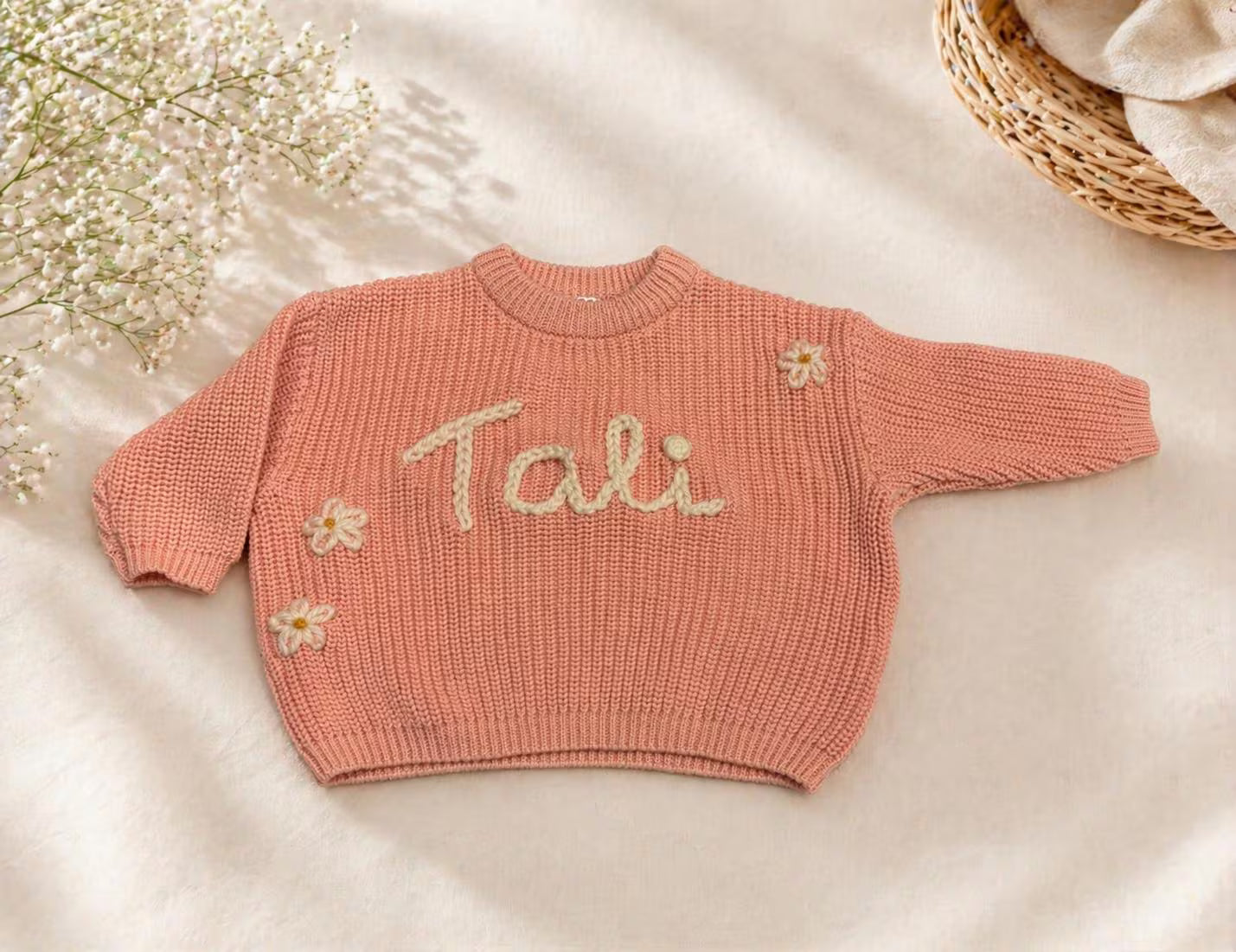 Personalised Name Embroidered Jumper - With Additions