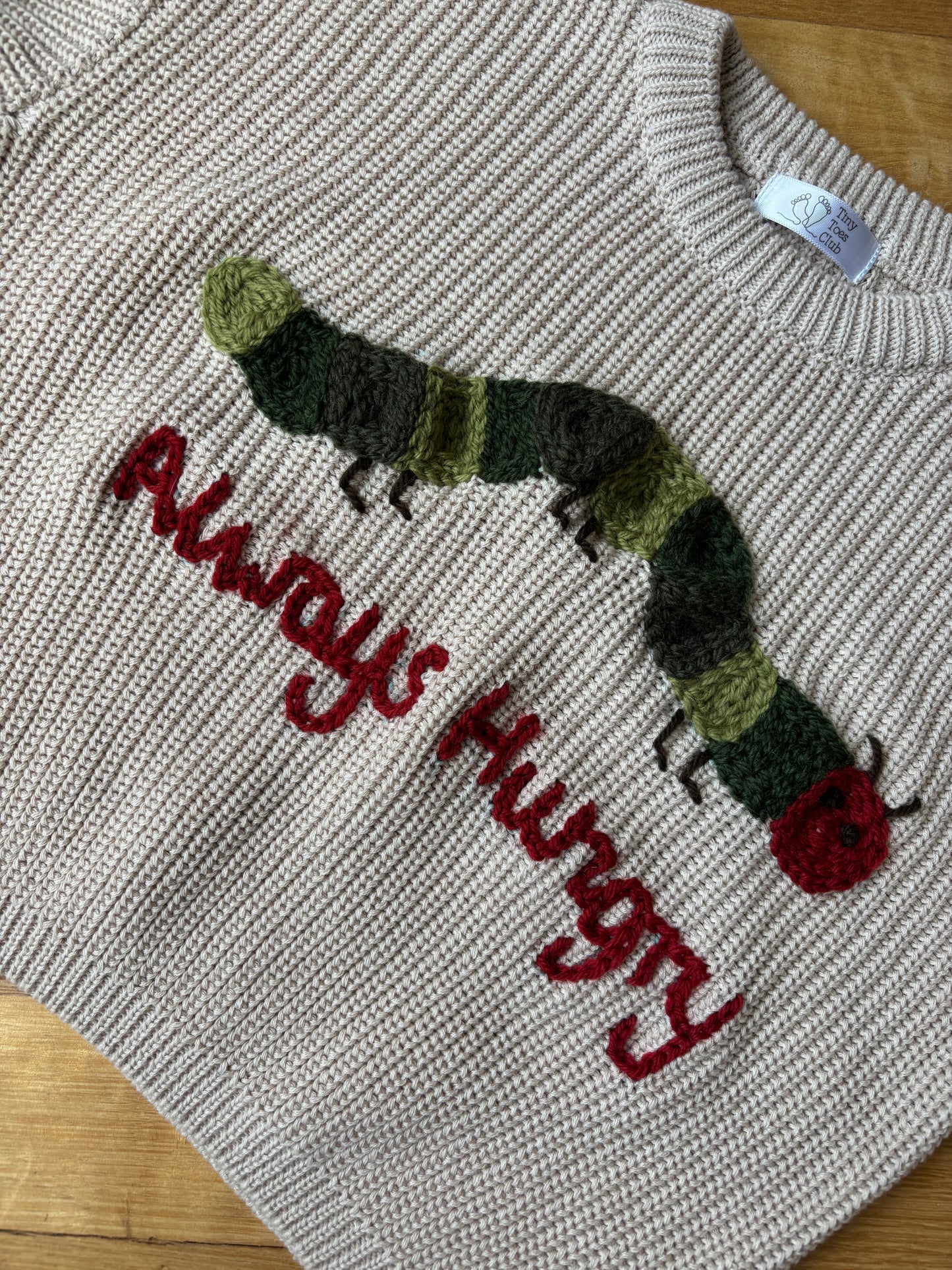 Hungry Caterpillar Embroidered Jumper
