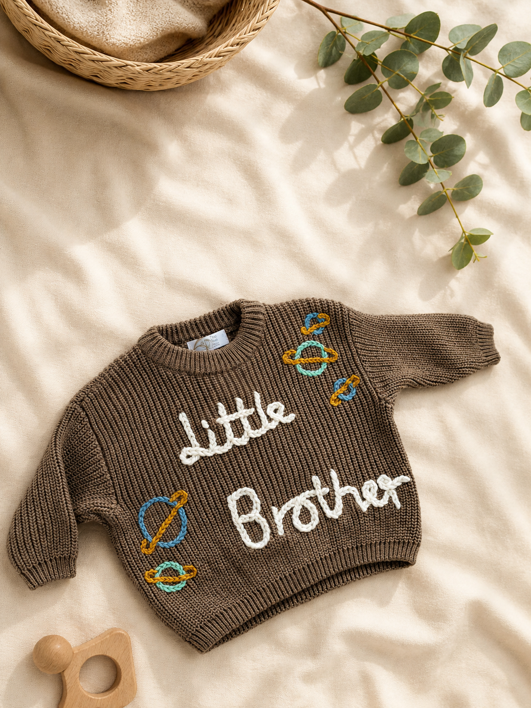 Ready-made Kids Personalised 'Little Brother' Jumper | 3-6 Months