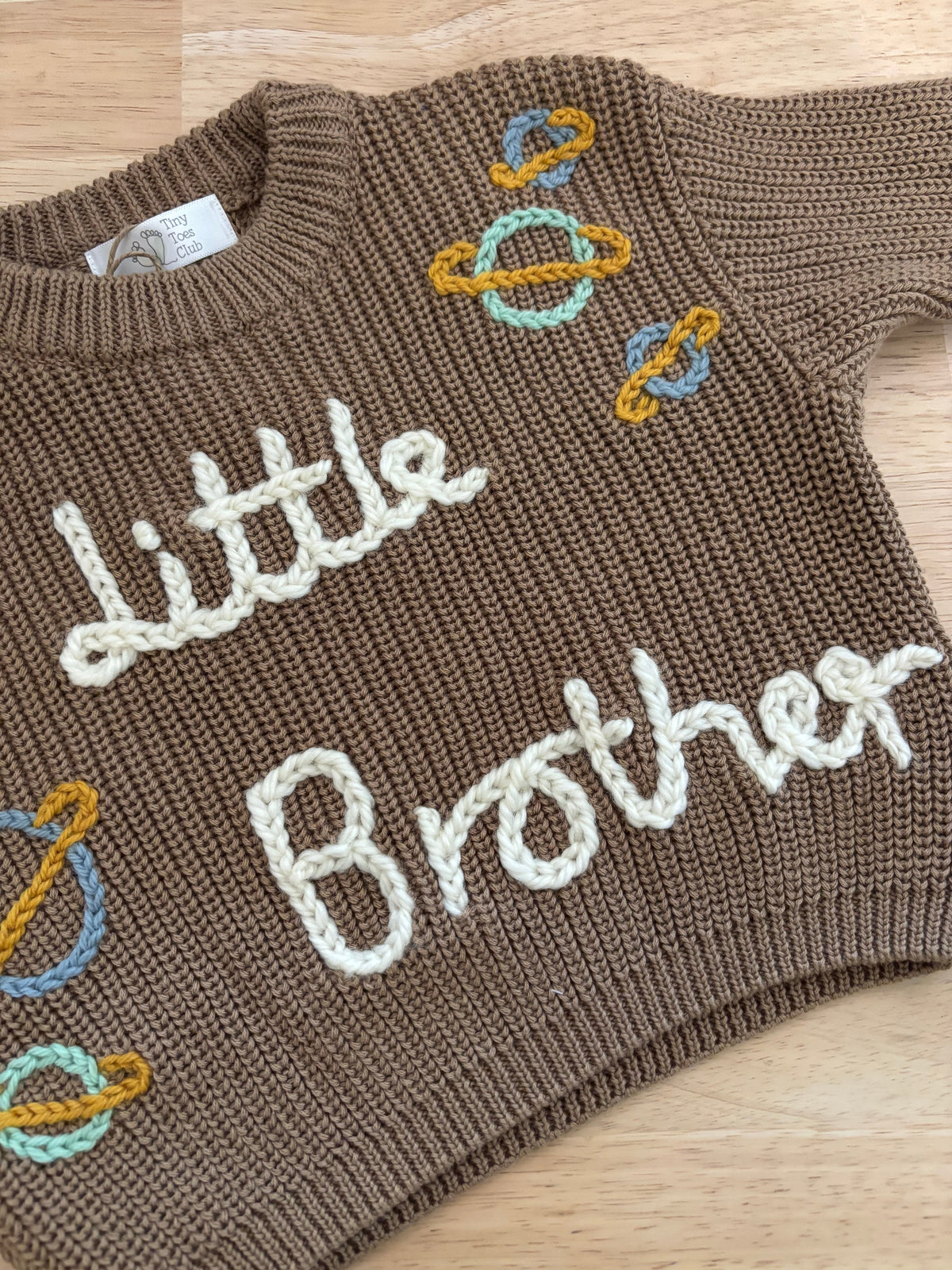 Ready-made Kids Personalised 'Little Brother' Jumper | 3-6 Months
